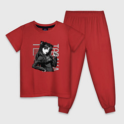 Пижама хлопковая детская Тосака Рин, цвет: красный