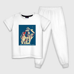 Пижама хлопковая детская DMX - X, цвет: белый