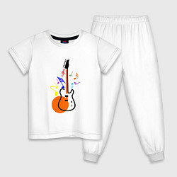 Детская пижама Цветная гитара