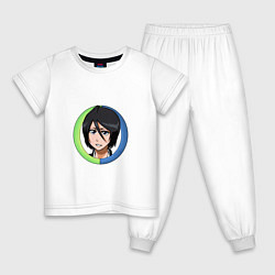 Пижама хлопковая детская Rukia Kuchiki Bleach, цвет: белый