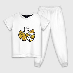 Пижама хлопковая детская Wu-Tang King, цвет: белый
