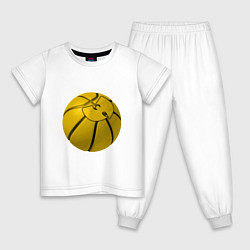 Пижама хлопковая детская Wu-Tang Basketball, цвет: белый