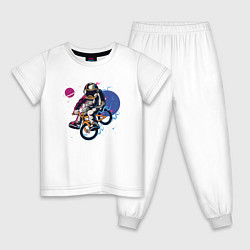 Детская пижама Космонавт на велосипеде
