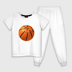 Пижама хлопковая детская Basketball Wu-Tang, цвет: белый