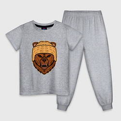 Детская пижама Грозный медведь