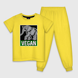 Детская пижама Vegan elephant