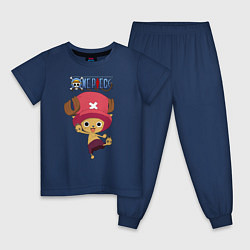 Пижама хлопковая детская Тони Тони Чоппер One Piece, цвет: тёмно-синий