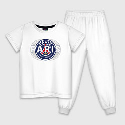 Пижама хлопковая детская PSG Core Wordmark Graphic New 202223, цвет: белый