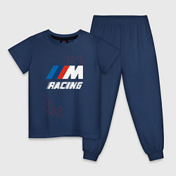 Пижама хлопковая детская BMW - Pro Racing, цвет: тёмно-синий