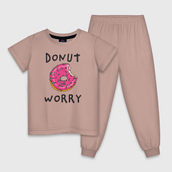 Детская пижама Не беспокойся Donut worry