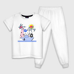 Детская пижама Котик-морячок