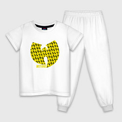 Пижама хлопковая детская Wu-Tang Style, цвет: белый