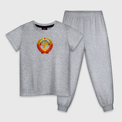 Пижама хлопковая детская СССР, цвет: меланж