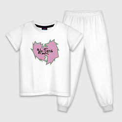 Пижама хлопковая детская Wu-Tang Boom, цвет: белый