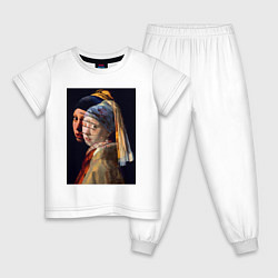 Детская пижама Ян Вермеер, Девушка с жемчужной сережкой