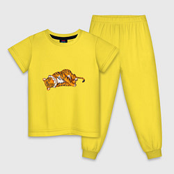 Детская пижама Спящий тигр