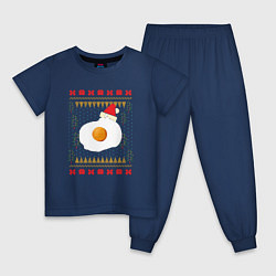 Детская пижама Рождественский свитер Кот-яичница