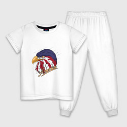 Пижама хлопковая детская White Eagle, цвет: белый