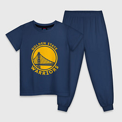 Пижама хлопковая детская Golden state Warriors NBA, цвет: тёмно-синий