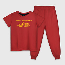 Пижама хлопковая детская Directed by Quentin Tarantino, цвет: красный