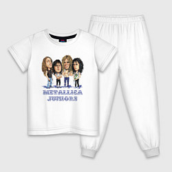 Пижама хлопковая детская Metallica juniors, цвет: белый
