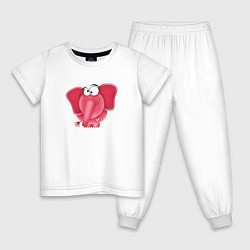 Детская пижама Розовая слониха Cotton Theme
