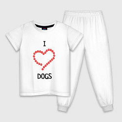 Детская пижама I Люблю Dogs
