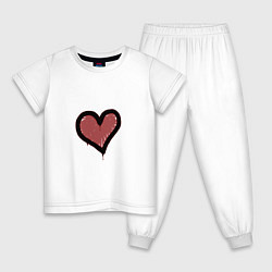Детская пижама Граффити Сердце
