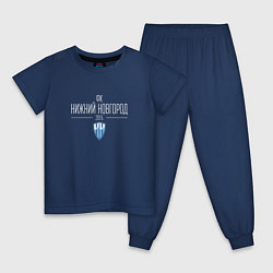 Пижама хлопковая детская НИЖНИЙ НОВГОРОД футбольный клуб, цвет: тёмно-синий