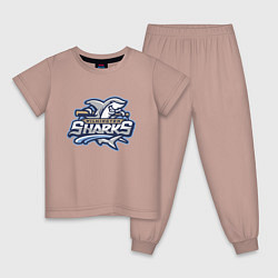 Детская пижама Wilmington sharks -baseball team