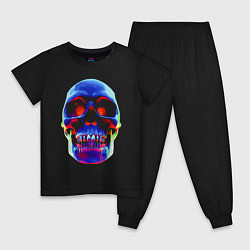 Детская пижама Cool neon skull