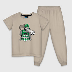 Детская пижама Футбольный клуб Краснодар с обезьяной