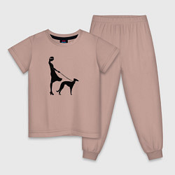 Детская пижама Дама с собакой