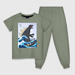 Детская пижама Godzilla in The Waves Eastern