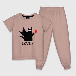 Детская пижама LOVE CAT WHAT cat