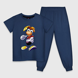 Пижама хлопковая детская Rayman 3D Legends, цвет: тёмно-синий