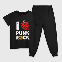 Детская пижама I LOVE PUNK ROCK
