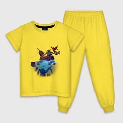 Детская пижама Зомби рыбак