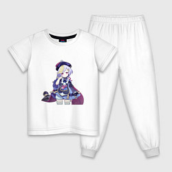 Пижама хлопковая детская Цици, цвет: белый