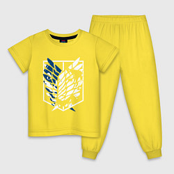 Детская пижама Образ лица Эрена attack on titan