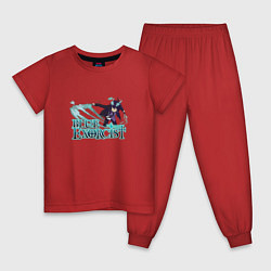 Пижама хлопковая детская Летящий Рин Окумура, цвет: красный