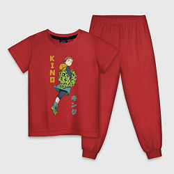 Пижама хлопковая детская Кинг король фей, цвет: красный