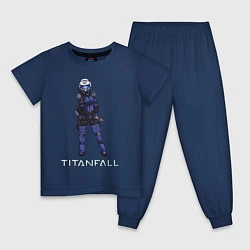 Детская пижама TITANFALL BLUE ART титанфолл