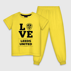 Детская пижама Leeds United Love Классика