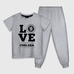 Пижама хлопковая детская Chelsea Love Классика, цвет: меланж