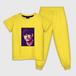 Пижама хлопковая детская Юрген Клопп Liverpool, цвет: желтый
