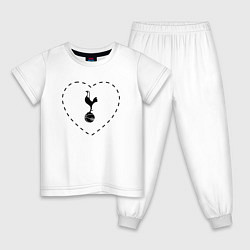 Детская пижама Лого Tottenham в сердечке