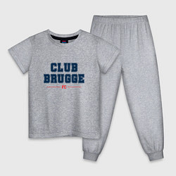Пижама хлопковая детская Club Brugge FC Classic, цвет: меланж
