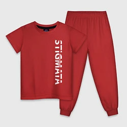 Пижама хлопковая детская Stigmata ПРОТИВ ПРАВИЛ, цвет: красный