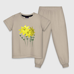 Детская пижама Flowers yellow